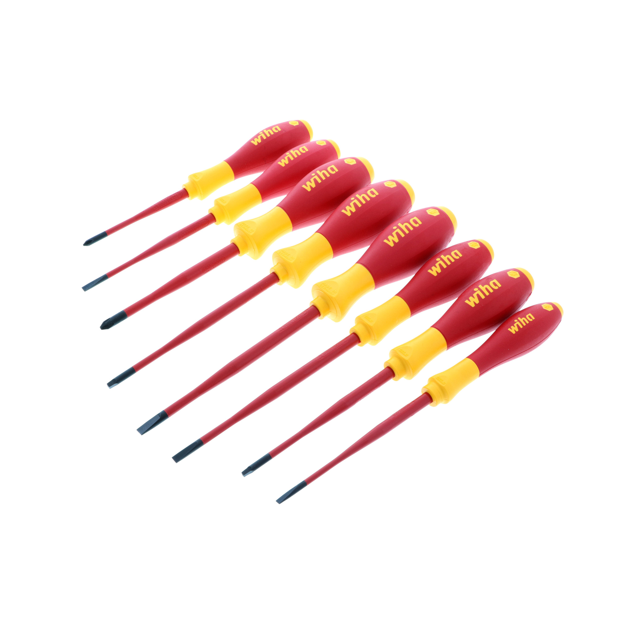 Wiha Tools 8 Piece Insulated SlimLine Screwdriver Set, Model #32197